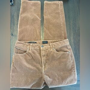 TALBOTS corduroy straight leg pants Brown size 10